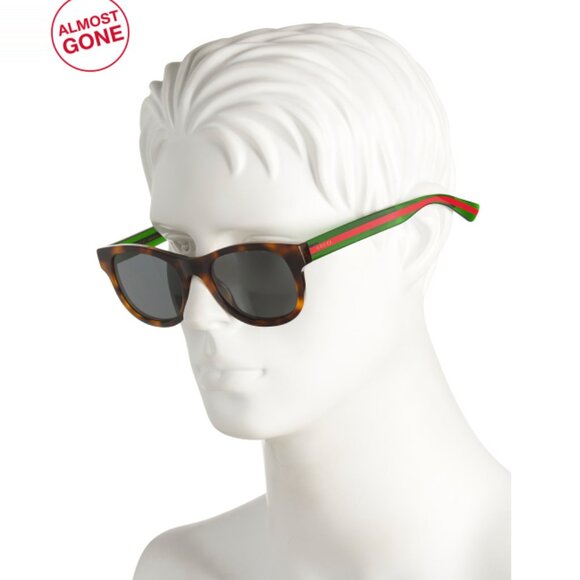 GUCCI Havana Green 52mm Designer Sunglasses - Picture 2 of 2